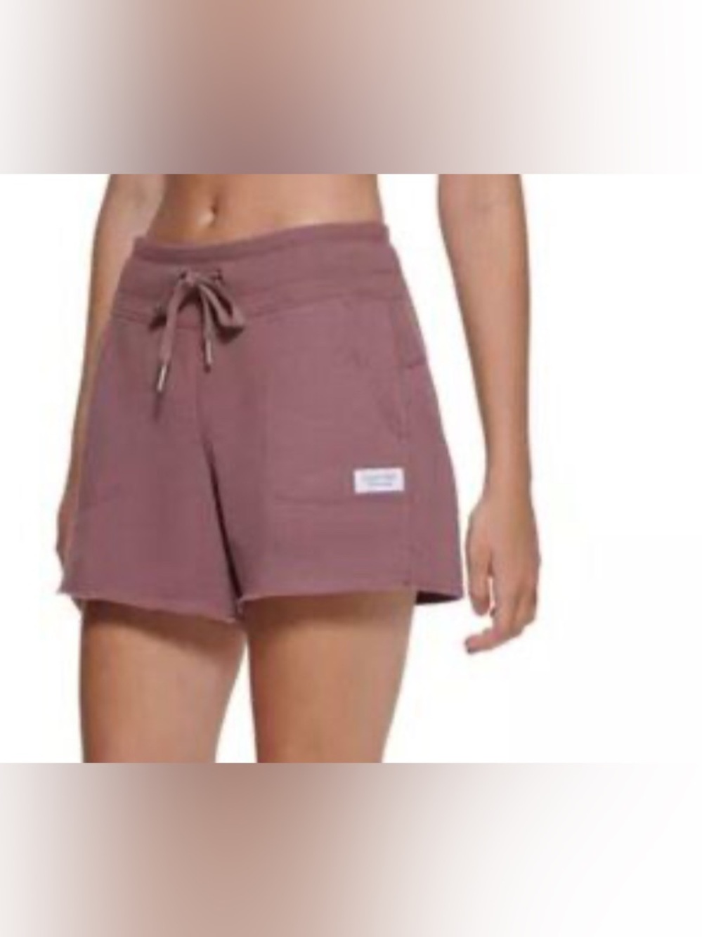 Calvin Klein Performance Mauve Eco French Terry Athleisure Sweat Shorts L